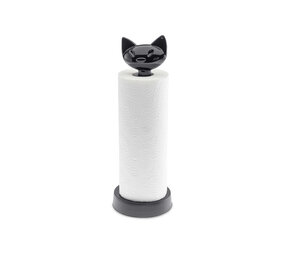Koziol Koziol - keukenrolhouder miaou - cosmos black Koziol Koziol - keukenrolhouder miaou - cosmos black