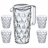 Koziol Koziol - crystal - karaf (1,6 l) met 4 bekers Koziol Koziol - crystal - karaf (1,6 l) met 4 bekers
