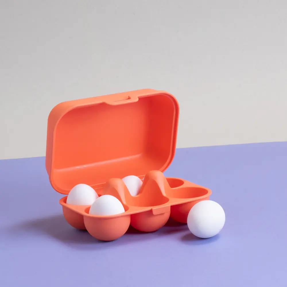 Koziol Koziol - eggs to go eierdoos mini - strong coral Koziol Koziol - eggs to go eierdoos mini - strong coral