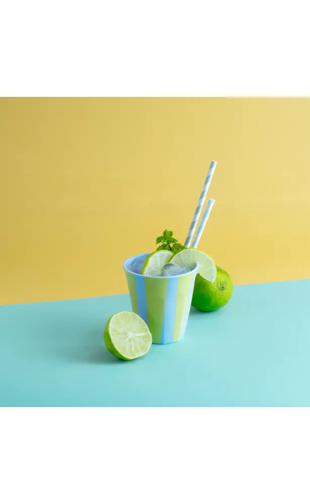 Koziol Koziol - nora beker S - stripes (150 ml) Koziol Koziol - nora beker S - stripes (150 ml)