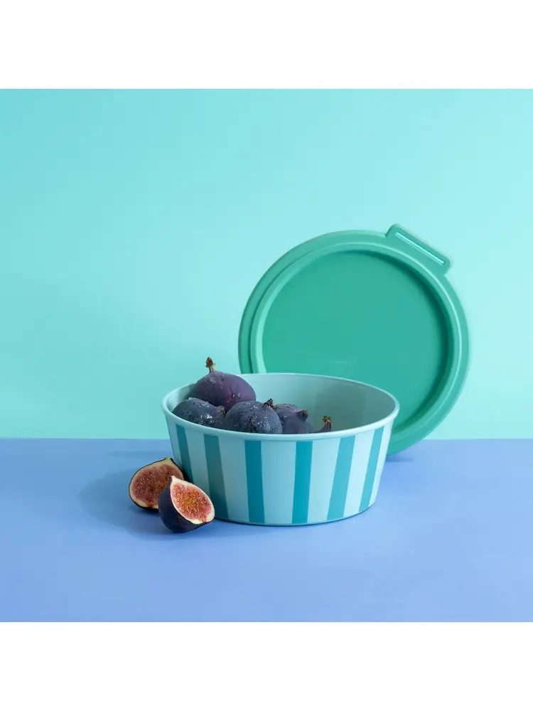 Koziol Koziol - nora schaal met deksel - stripes (1300 ml) Koziol Koziol - nora schaal met deksel - stripes (1300 ml)