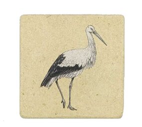 Ask a duck Ask a duck - tegel natuursteen - ooievaar Ask a duck Ask a duck - tegel natuursteen - ooievaar