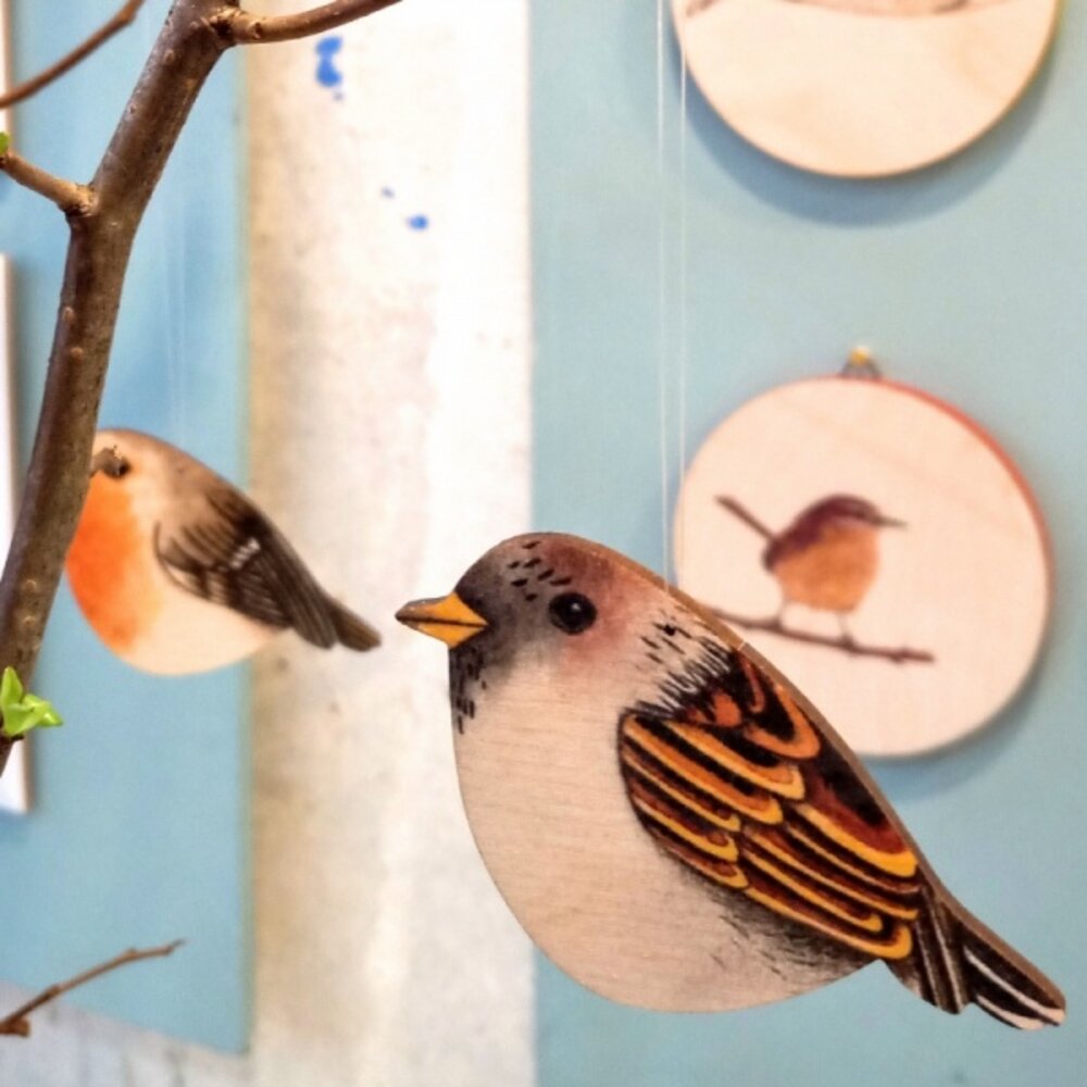 Ask a duck Ask a duck - houten hanger - huismus Ask a duck Ask a duck - houten hanger - huismus