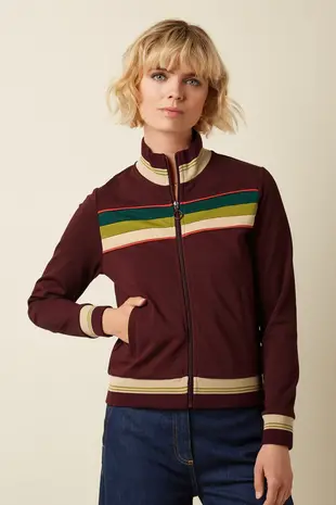 King Louie King Louie - colorblock coljack daytona sweat - porto red King Louie King Louie - colorblock coljack daytona sweat - porto red