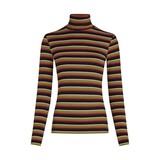 King Louie King Louie - rollneck top frostine stripe - spicy orange King Louie King Louie - rollneck top frostine stripe - spicy orange