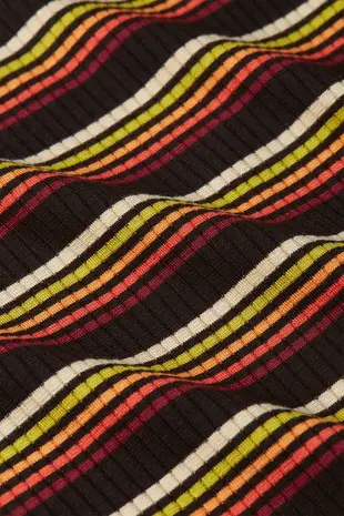 King Louie King Louie - lili tee frostine stripe - spicy orange King Louie King Louie - lili tee frostine stripe - spicy orange