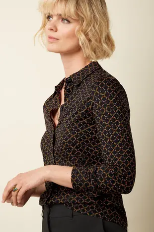 King Louie King Louie - blouse dynamo - black King Louie King Louie - blouse dynamo - black