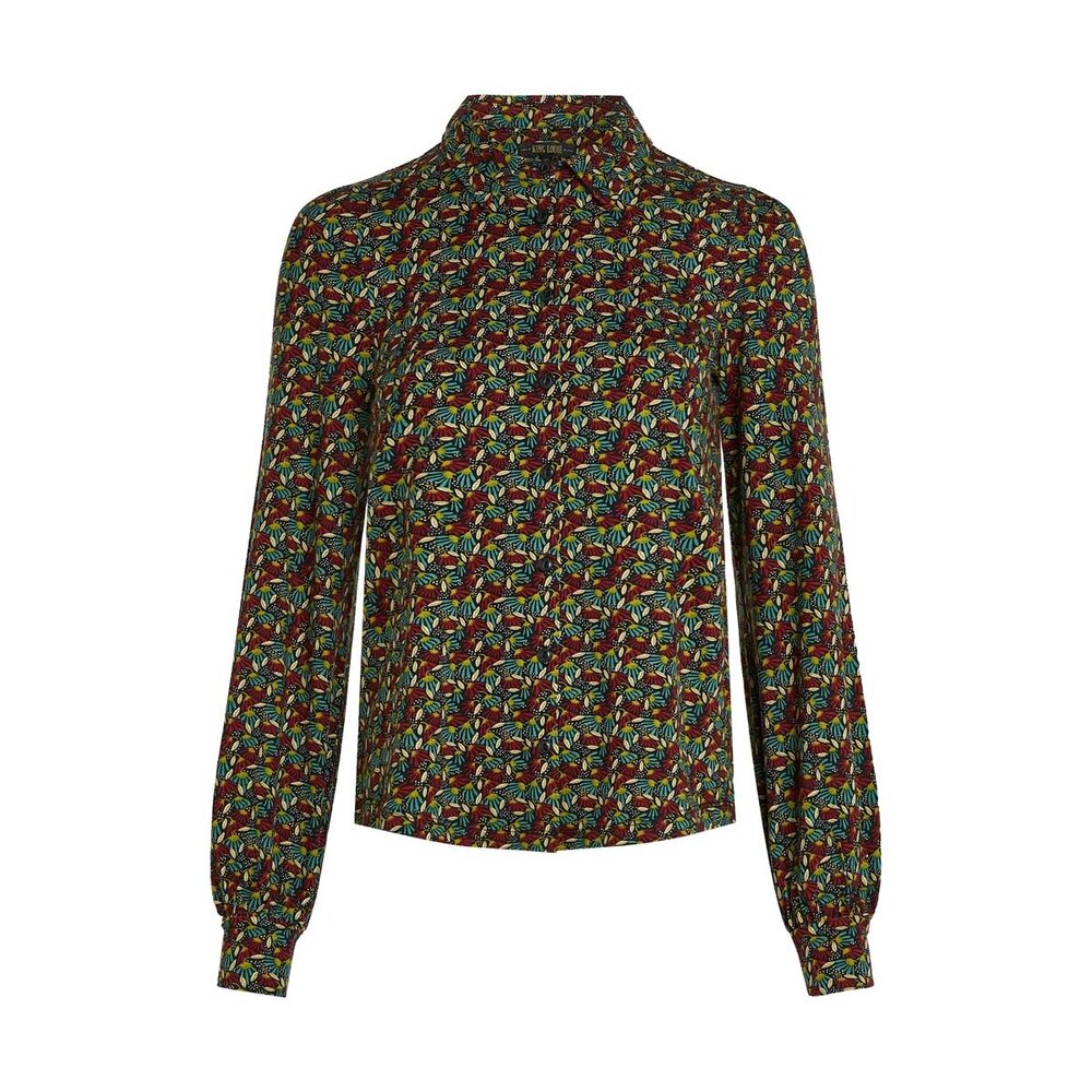 King Louie King Louie - maisie blouse mirth jersey - rhubarb red King Louie King Louie - maisie blouse mirth jersey - rhubarb red