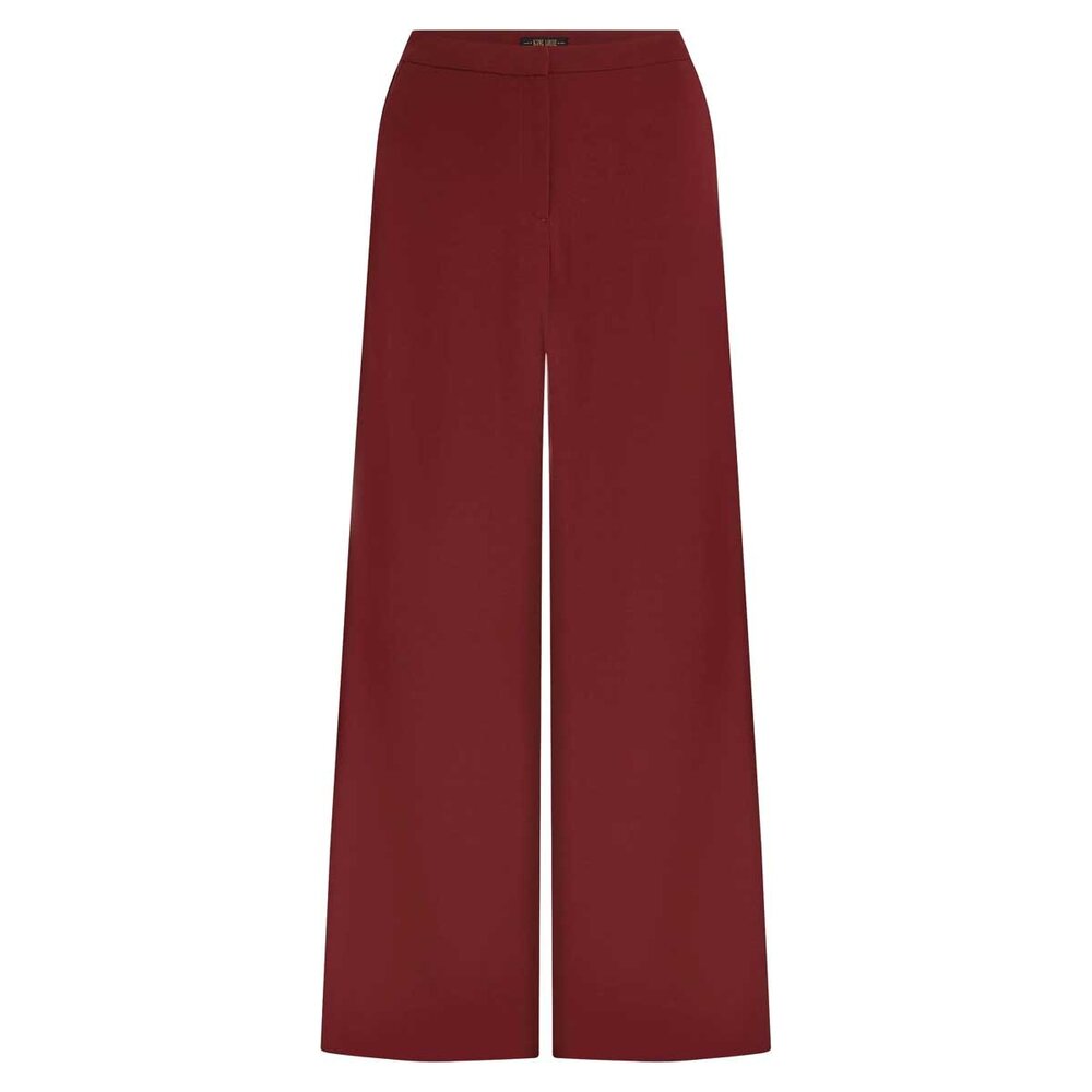 King Louie King Louie - peppa pants woven crepe - cabernet red King Louie King Louie - peppa pants woven crepe - cabernet red