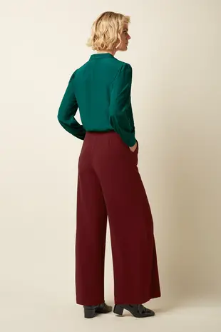 King Louie King Louie - peppa pants woven crepe - cabernet red King Louie King Louie - peppa pants woven crepe - cabernet red