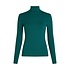 King Louie - rollneck top uni rib - spruced green