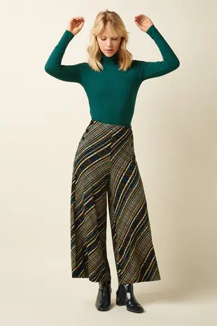 King Louie King Louie - rollneck top uni rib - spruced green King Louie King Louie - rollneck top uni rib - spruced green