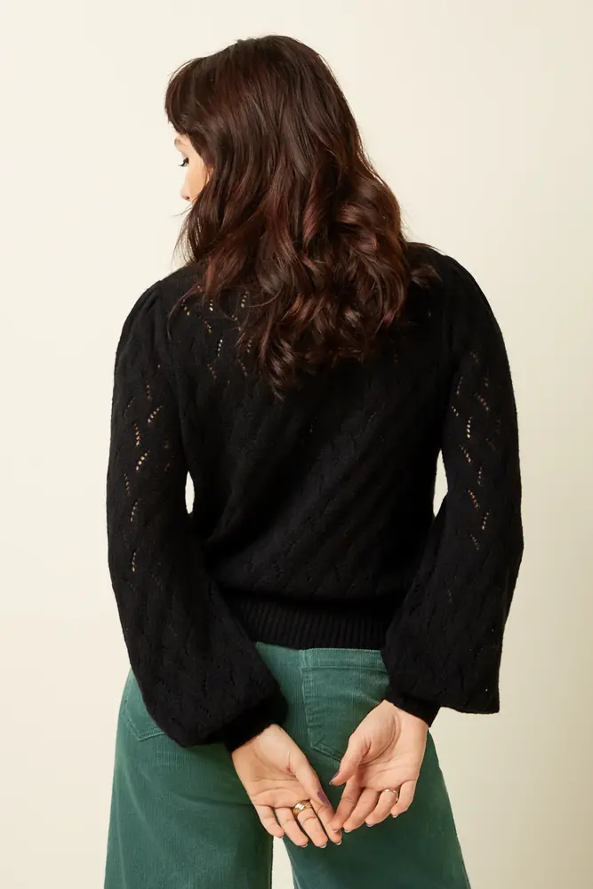 King Louie King Louie - cardi v farfalle - black