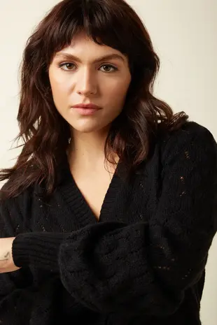 King Louie King Louie - cardi v farfalle - black