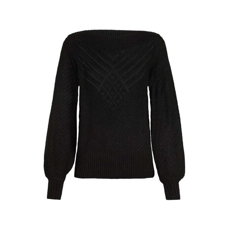 King Louie King Louie - erin top farfalle - black