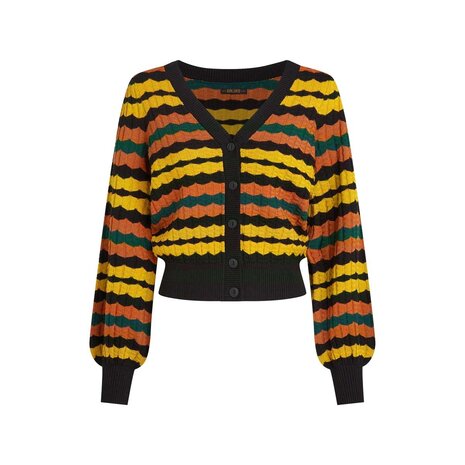 King Louie King Louie - cardi v royal - black King Louie King Louie - cardi v royal - black