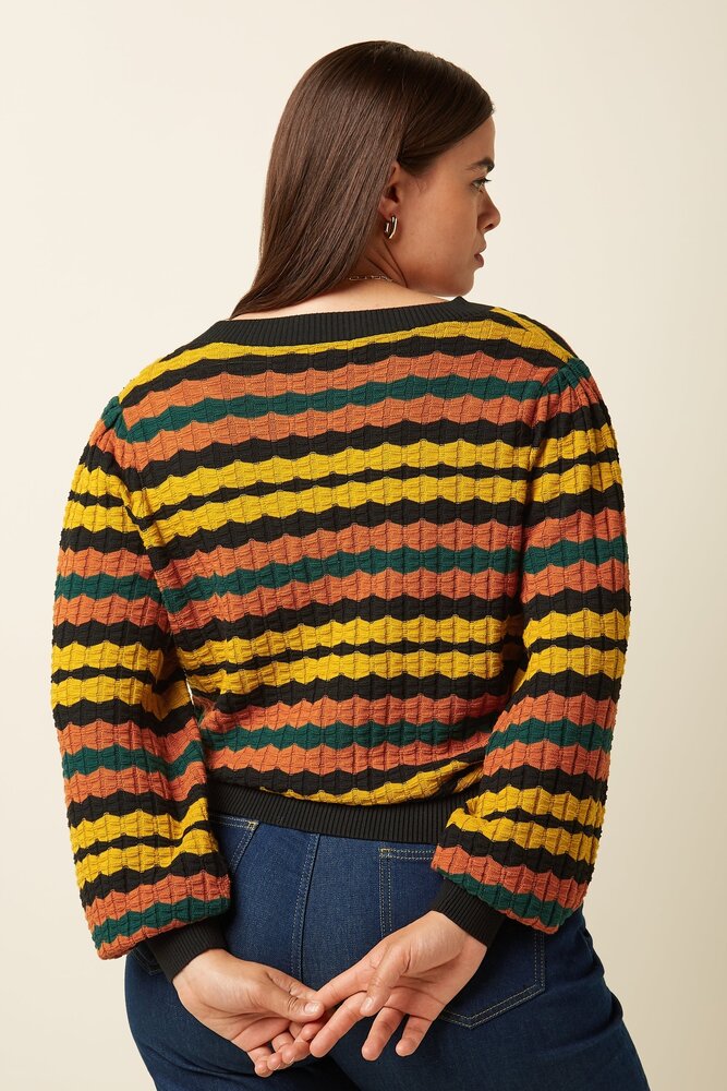 King Louie King Louie - cardi v royal - black King Louie King Louie - cardi v royal - black