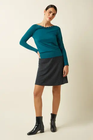 King Louie King Louie - border skirt spring - evening blue King Louie King Louie - border skirt spring - evening blue