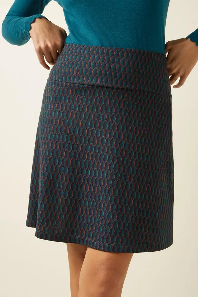 King Louie King Louie - border skirt spring - evening blue King Louie King Louie - border skirt spring - evening blue