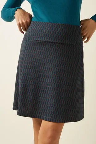 King Louie King Louie - border skirt spring - evening blue King Louie King Louie - border skirt spring - evening blue