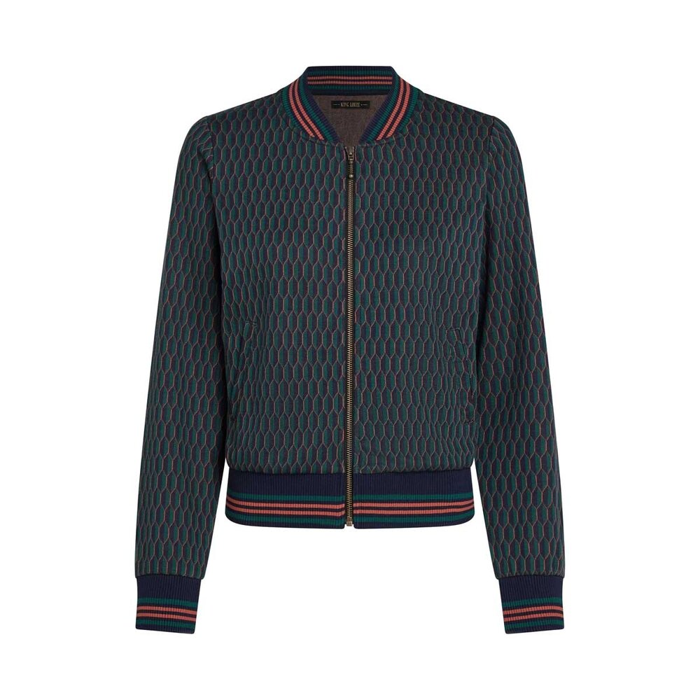 King Louie King Louie - bessie jacket spring - evening blue King Louie King Louie - bessie jacket spring - evening blue