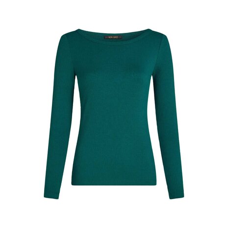King Louie King Louie - lili tee uni rib - spruced green King Louie King Louie - lili tee uni rib - spruced green