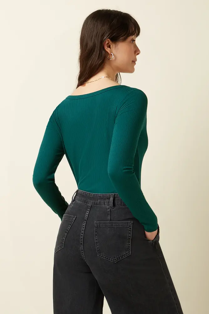 King Louie King Louie - lili tee uni rib - spruced green King Louie King Louie - lili tee uni rib - spruced green