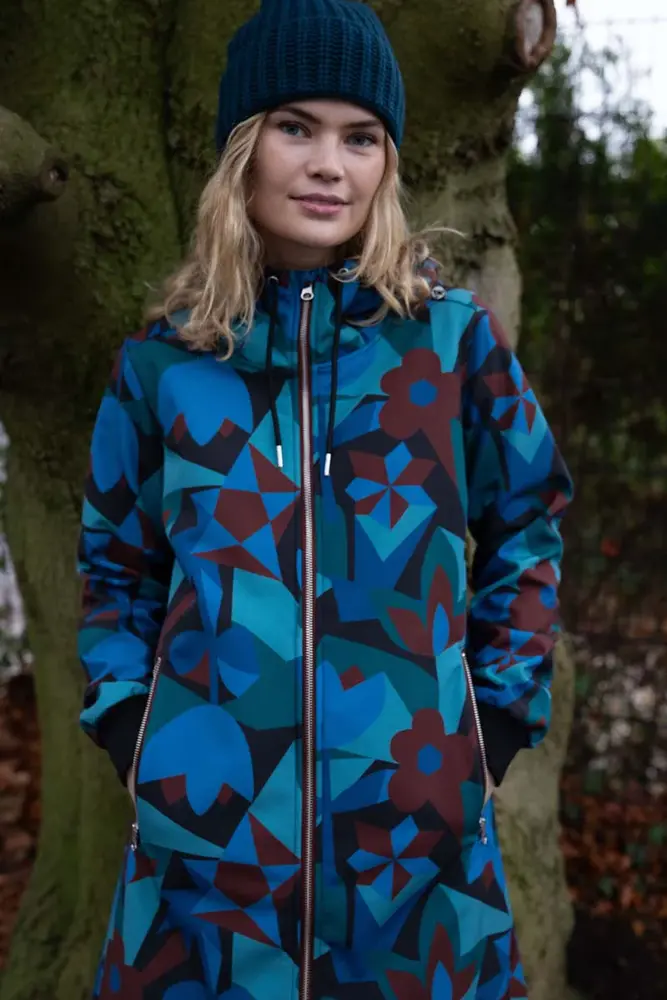 Danefae Danefae - danejane softshelljas - black merlot geofleur Danefae Danefae - danejane softshelljas - black merlot geofleur