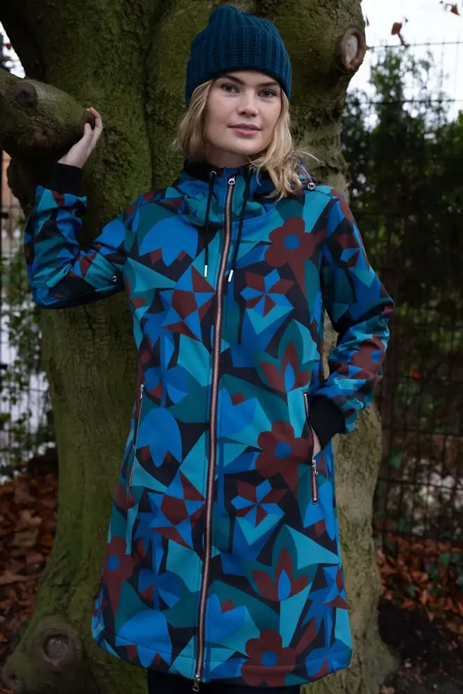 Danefae Danefae - danejane softshelljas - black merlot geofleur Danefae Danefae - danejane softshelljas - black merlot geofleur