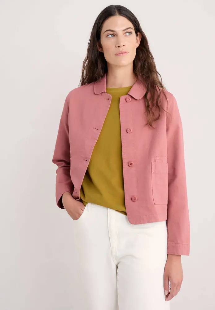Seasalt Seasalt - coombe lane jacket - dusty rose Seasalt Seasalt - coombe lane jacket - dusty rose