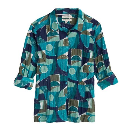 Seasalt Seasalt - larissa shirt - penwith abstract emulsion Seasalt Seasalt - larissa shirt - penwith abstract emulsion