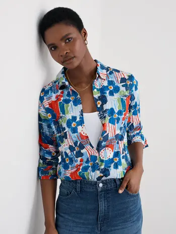 Seasalt Seasalt - larissa shirt - table sketch chalk Seasalt Seasalt - larissa shirt - table sketch chalk