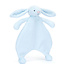 Jellycat -  bashful bunny knuffeldoekje - blue