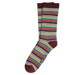 King Louie King Louie - socks rib stripe - porto red King Louie King Louie - socks rib stripe - porto red