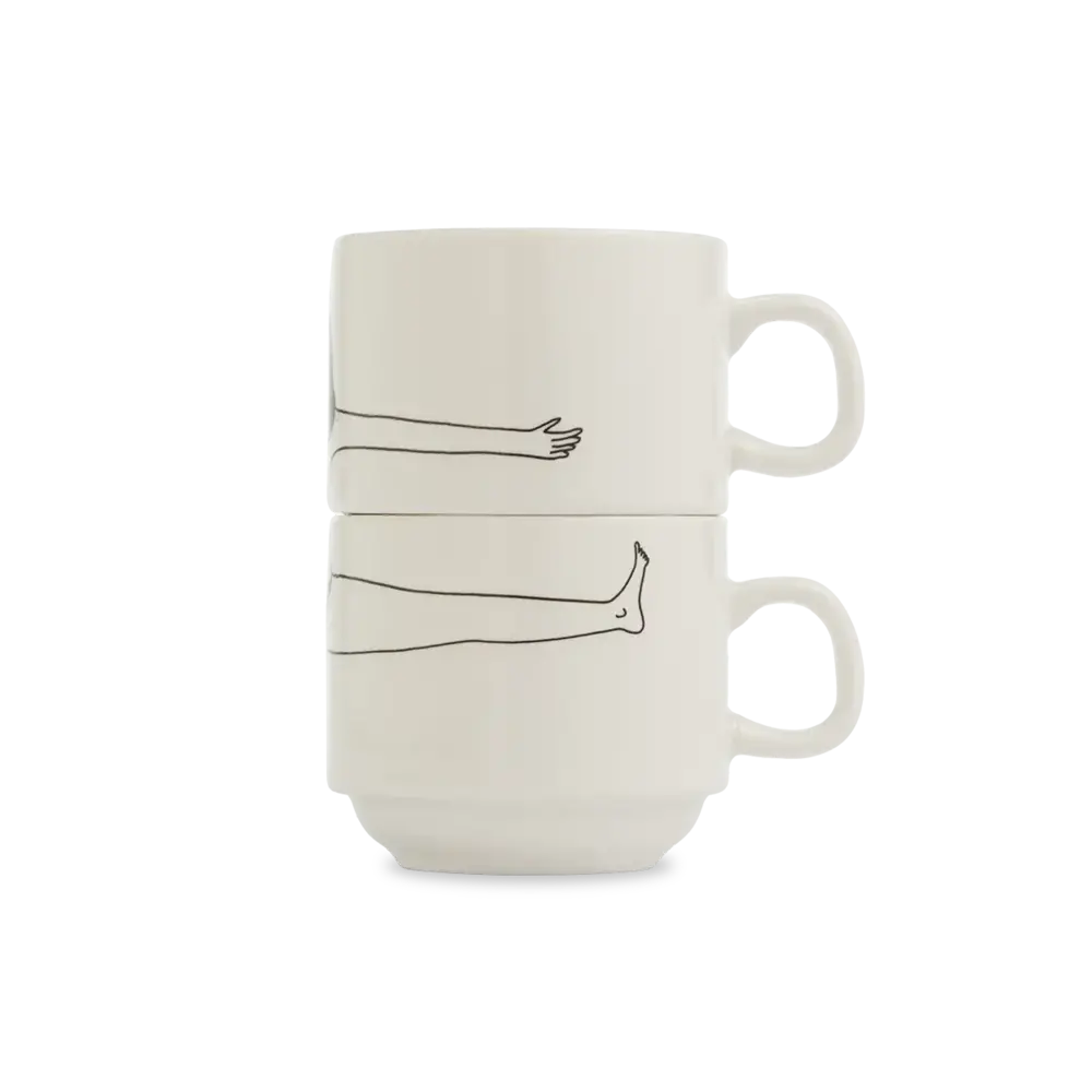 Helen b Helen b - stapelbare mokken (set van 2) - my favorite underwear Helen b Helen b - stapelbare mokken (set van 2) - my favorite underwear