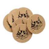 Helen b Helen b - onderzetters kurk - kitty (set van 6)