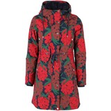 Danefae Danefae - danenora aop winter parka - dk red maxiberry Danefae Danefae - danenora aop winter parka - dk red maxiberry