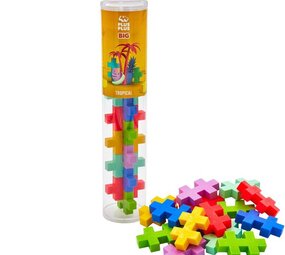 Plus-Plus Plus-Plus - big - tube 15 pieces - tropical