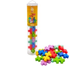 Plus-Plus Plus-Plus - big - tube 15 pieces - tropical Plus-Plus Plus-Plus - big - tube 15 pieces - tropical
