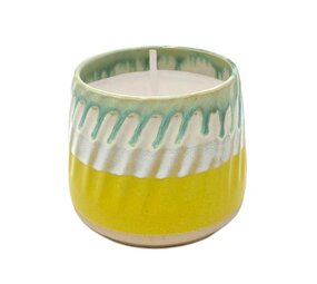 Wax design Wax design - geurkaars groovy - geel (lemon & lime)