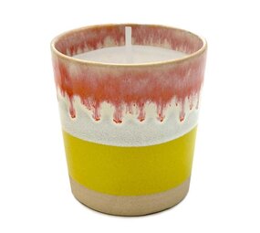 Wax design Wax design - geurkaars pot boho - geel (mimosa)