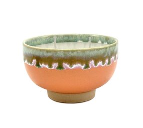 Wax design Wax design - geurkaars schaal boho - oranje (peach & apricot) Wax design Wax design - geurkaars schaal boho - oranje (peach & apricot)