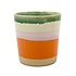 Wax design - pot boho (10 cm) - oranje Wax design - pot boho (10 cm) - oranje