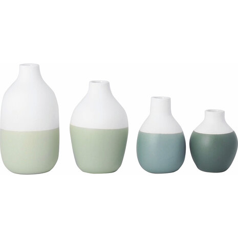 Räder Rader - mini fles vaasjes - groen (set van 4) Räder Rader - mini fles vaasjes - groen (set van 4)