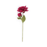 Sjaal met verhaal Sjaal met verhaal - bloem dahlia xl - burgundy