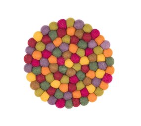 Sjaal met verhaal Sjaal met verhaal - onderzetter rond 20 cm - indian summer Sjaal met verhaal Sjaal met verhaal - onderzetter rond 20 cm - indian summer