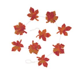 Sjaal met verhaal Sjaal met verhaal - viltslinger - indian summer herfstblad