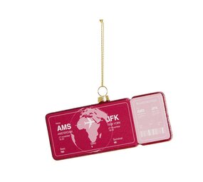 Yup in de boom Yup in de boom - kerstornament - boarding pass new york Yup in de boom Yup in de boom - kerstornament - boarding pass new york
