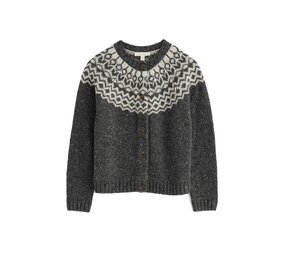 Seasalt Seasalt - port kinnis cardigan merino - wag tail coal aran Seasalt Seasalt - port kinnis cardigan merino - wag tail coal aran