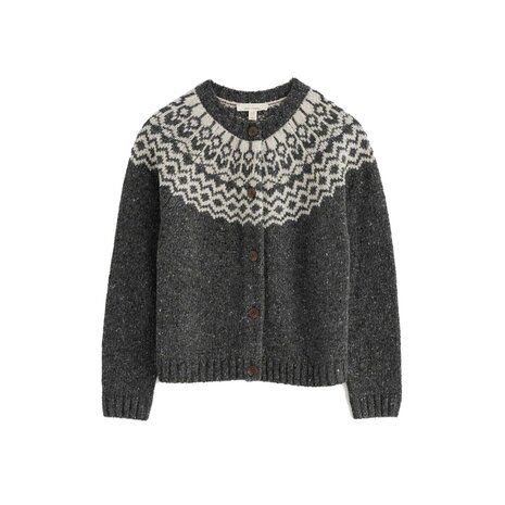 Seasalt Seasalt - port kinnis cardigan merino - wag tail coal aran Seasalt Seasalt - port kinnis cardigan merino - wag tail coal aran